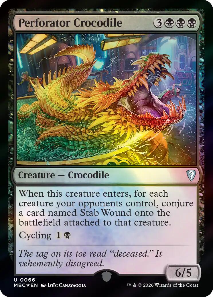 Perforator Crocodile [Mystery Booster: Commander Edition] | Red Claw Gaming
