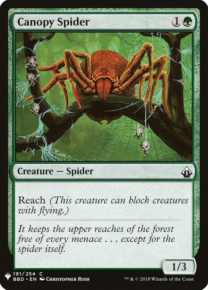 Canopy Spider [Mystery Booster] MTG Single Magic: The Gathering | Red Claw Gaming