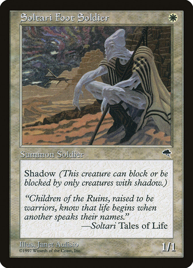 Soltari Foot Soldier [Tempest] MTG Single Magic: The Gathering | Red Claw Gaming