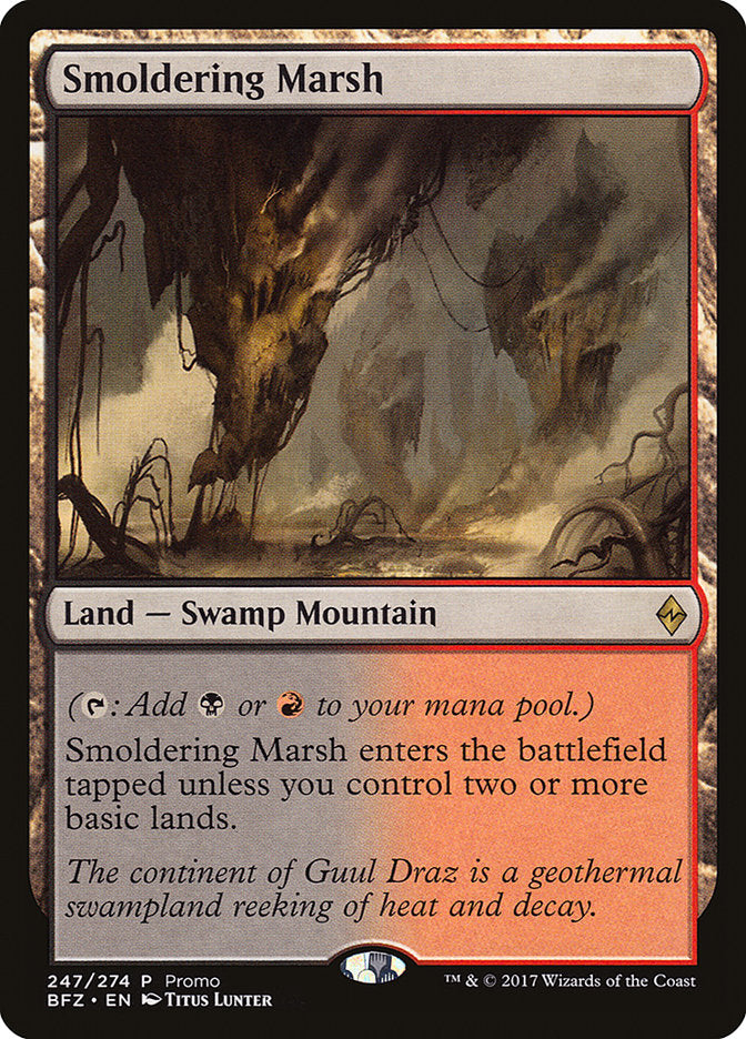 Smoldering Marsh (Promo) [Standard Showdown Promos] MTG Single Magic: The Gathering | Red Claw Gaming