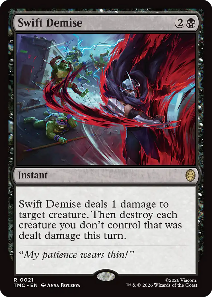 Swift Demise [Teenage Mutant Ninja Turtles Commander] MTG Single Magic: The Gathering | Red Claw Gaming