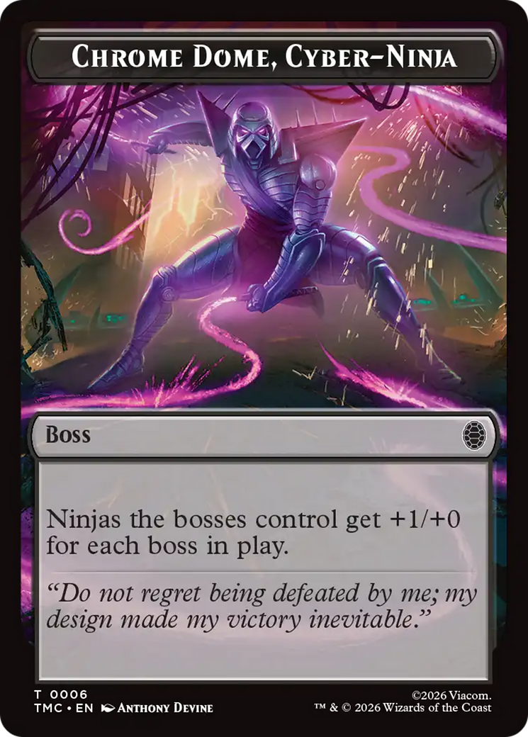 Chrome Dome, Cyber-Ninja [Teenage Mutant Ninja Turtles Commander Tokens] MTG Single Magic: The Gathering | Red Claw Gaming