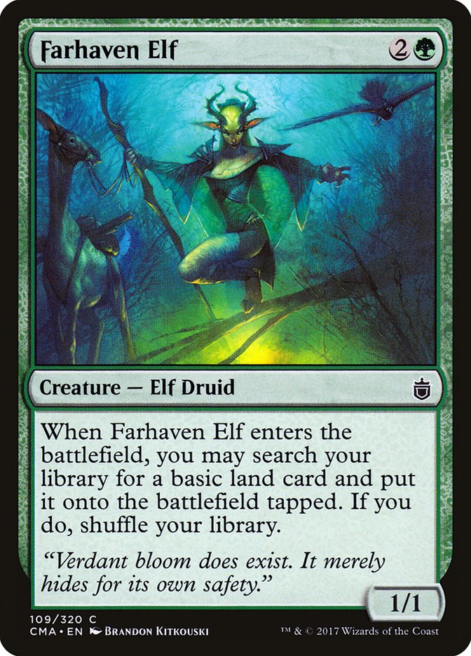 Farhaven Elf [Commander Anthology] MTG Single Magic: The Gathering | Red Claw Gaming