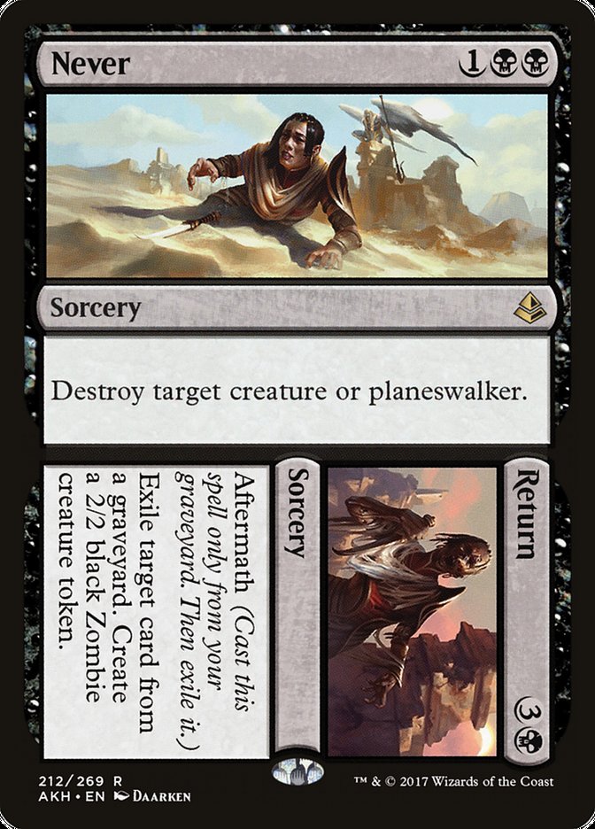 Never // Return [Amonkhet] MTG Single Magic: The Gathering | Red Claw Gaming