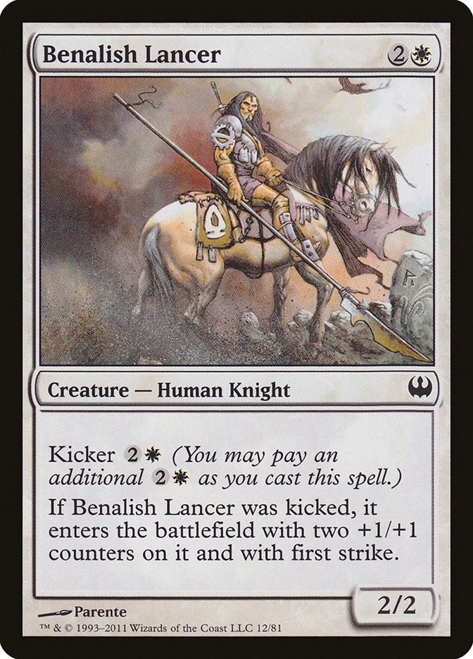 Benalish Lancer [Duel Decks: Knights vs. Dragons] MTG Single Magic: The Gathering | Red Claw Gaming