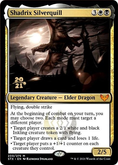 Shadrix Silverquill [Strixhaven: School of Mages Prerelease Promos] MTG Single Magic: The Gathering | Red Claw Gaming