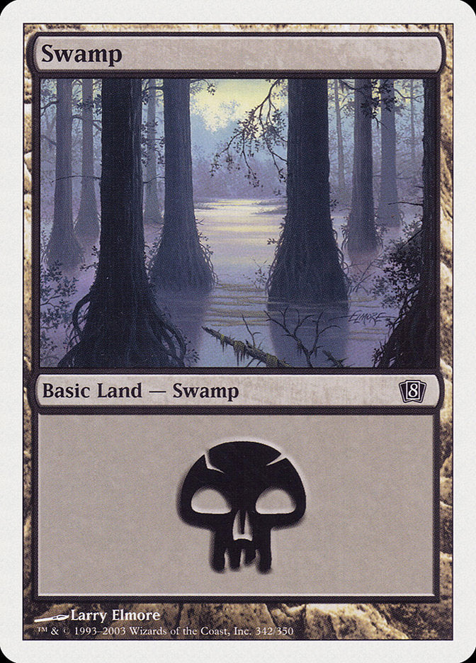 Swamp (342) [Eighth Edition] MTG Single Magic: The Gathering | Red Claw Gaming