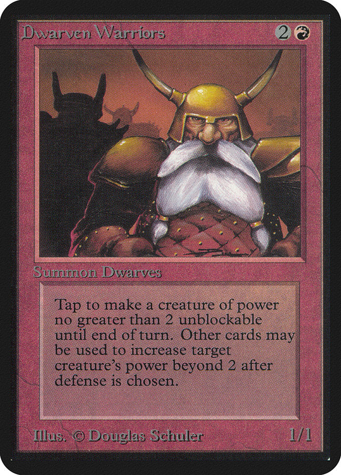 Dwarven Warriors [Alpha Edition] MTG Single Magic: The Gathering | Red Claw Gaming