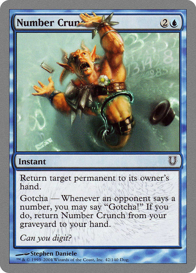 Number Crunch [Unhinged] MTG Single Magic: The Gathering | Red Claw Gaming