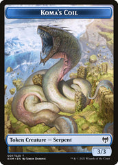 Elf Warrior // Koma's Coil Double-Sided Token [Kaldheim Tokens] MTG Single Magic: The Gathering | Red Claw Gaming