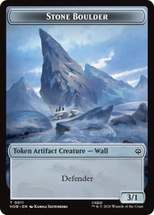 Stone Boulder // Dragon Double-Sided Token [The Hobbit Tokens] | Red Claw Gaming