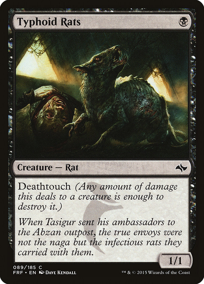 Typhoid Rats [Fate Reforged] MTG Single Magic: The Gathering | Red Claw Gaming