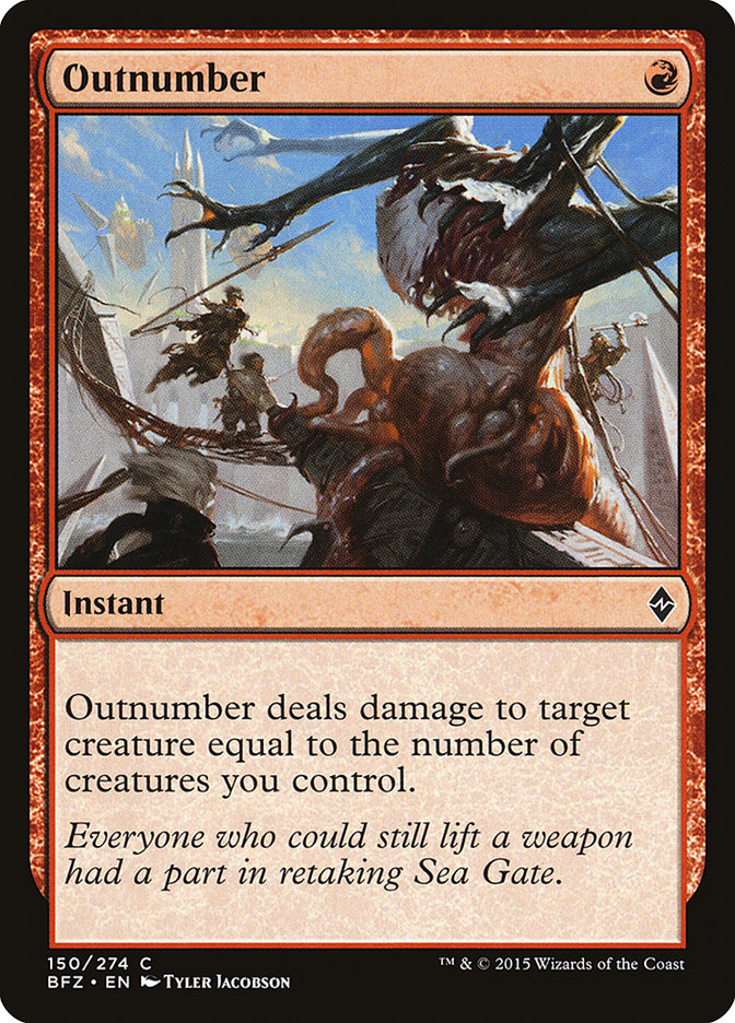 Outnumber [Battle for Zendikar] MTG Single Magic: The Gathering | Red Claw Gaming