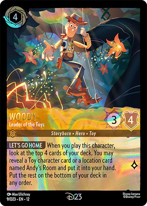 Woody - Leader of the Toys (9) [D23 Promos] Lorcana Single Disney | Red Claw Gaming