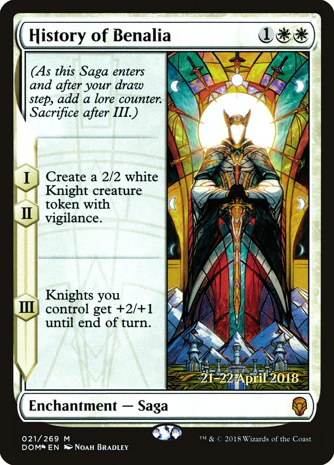History of Benalia [Dominaria Prerelease Promos] MTG Single Magic: The Gathering | Red Claw Gaming