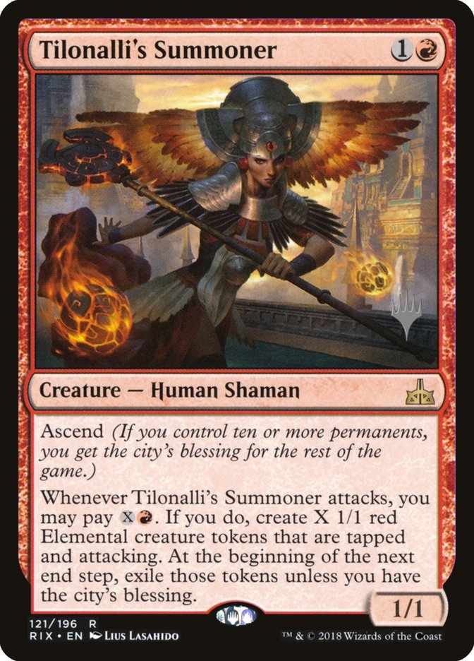 Tilonalli's Summoner (Promo Pack) [Rivals of Ixalan Promos] MTG Single Magic: The Gathering | Red Claw Gaming