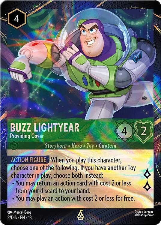 Buzz Lightyear - Providing Cover (Magical Places Promo) (8) [Promo Cards] | Red Claw Gaming