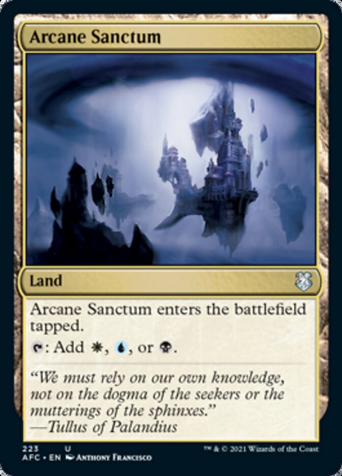 Arcane Sanctum [Dungeons & Dragons: Adventures in the Forgotten Realms Commander] MTG Single Magic: The Gathering | Red Claw Gaming