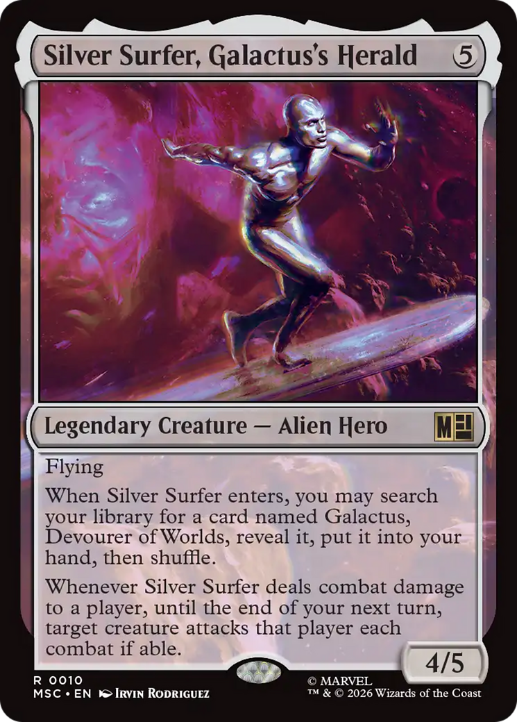 Silver Surfer, Galactus's Herald (Surge Foil) [Marvel Super Heroes Commander] | Red Claw Gaming
