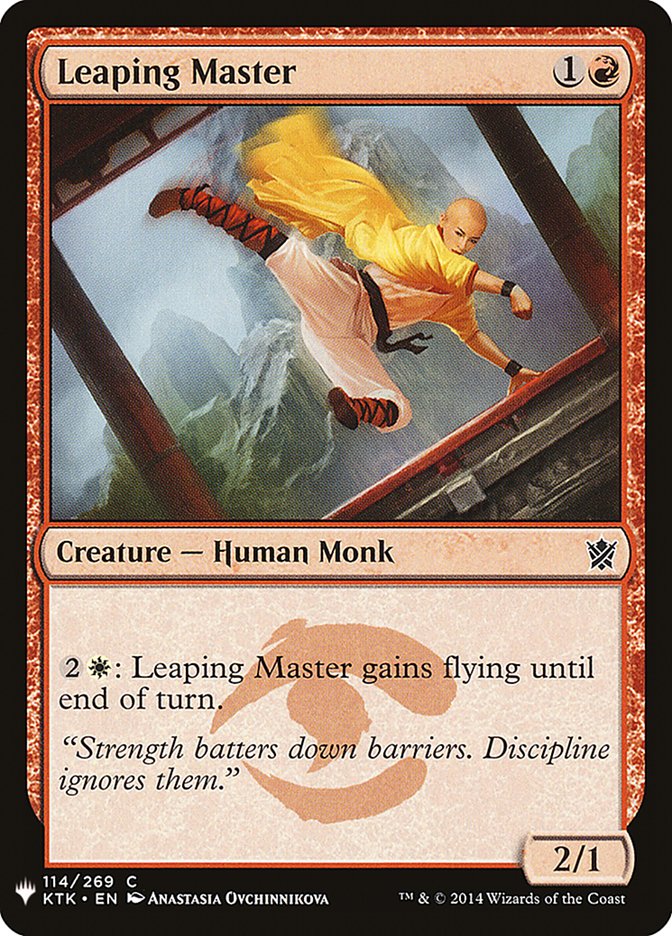 Leaping Master [Mystery Booster] MTG Single Magic: The Gathering | Red Claw Gaming