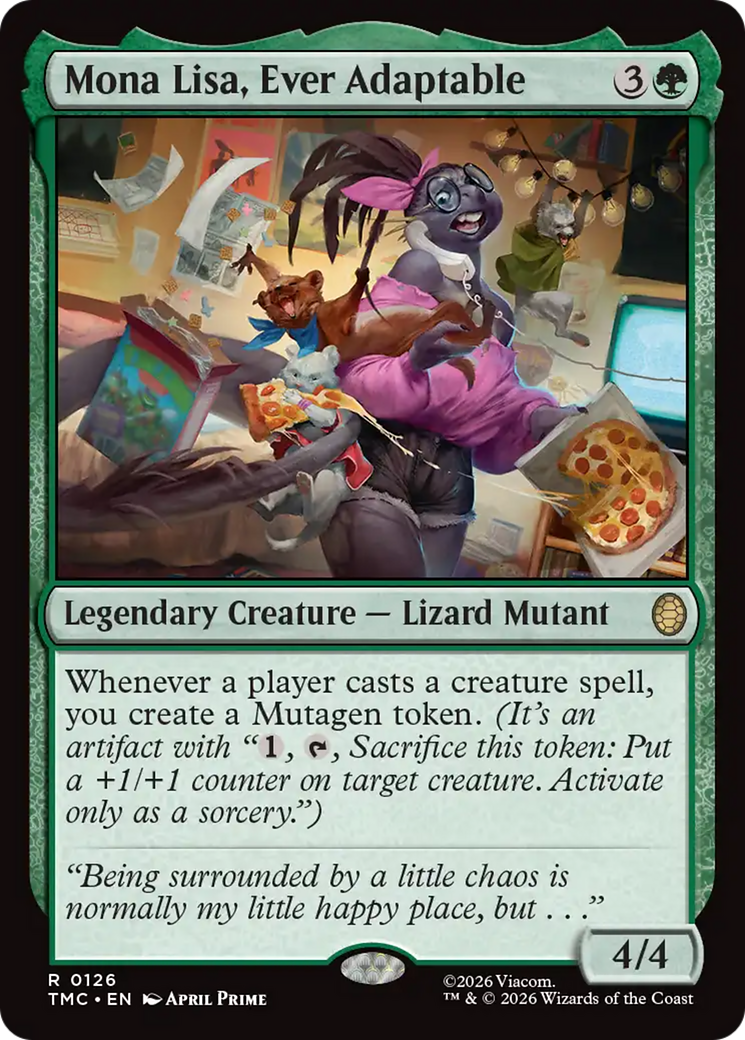 Mona Lisa, Ever Adaptable [Teenage Mutant Ninja Turtles Commander] MTG Single Magic: The Gathering | Red Claw Gaming