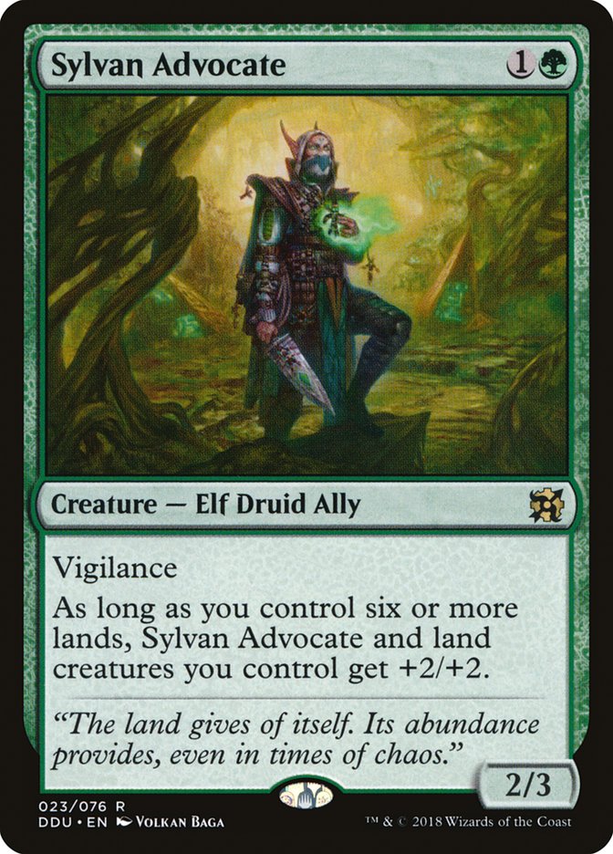 Sylvan Advocate [Duel Decks: Elves vs. Inventors] MTG Single Magic: The Gathering | Red Claw Gaming