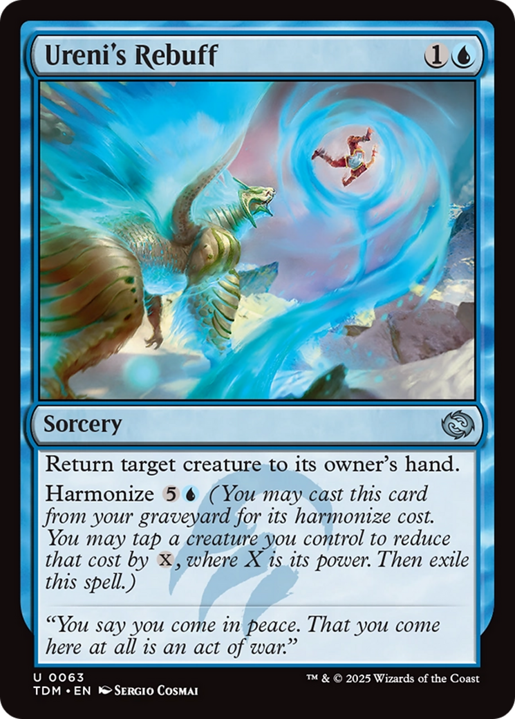 Ureni's Rebuff [Tarkir: Dragonstorm] MTG Single Magic: The Gathering | Red Claw Gaming