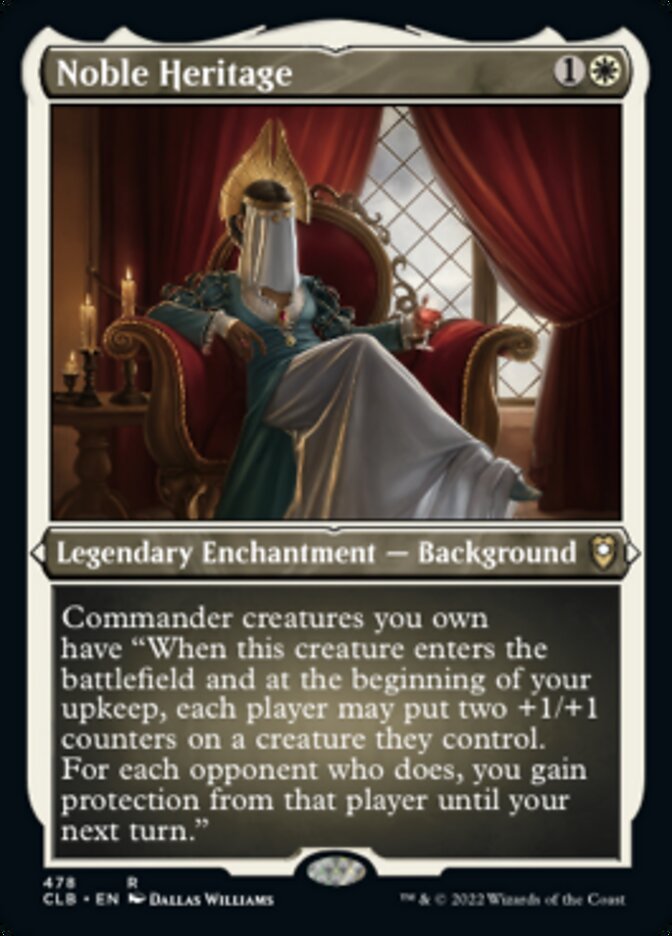 Noble Heritage (Foil Etched) [Commander Legends: Battle for Baldur's Gate] MTG Single Magic: The Gathering | Red Claw Gaming