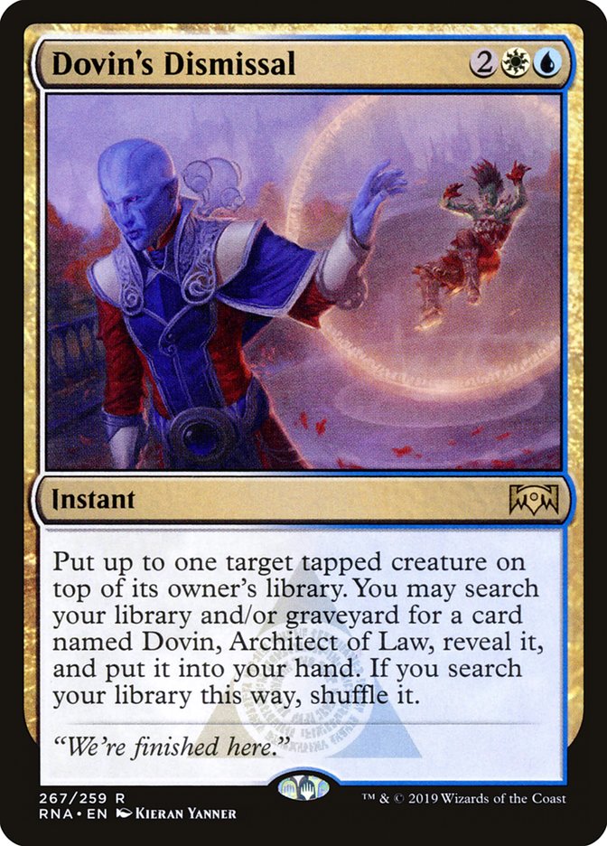 Dovin's Dismissal [Ravnica Allegiance] MTG Single Magic: The Gathering | Red Claw Gaming
