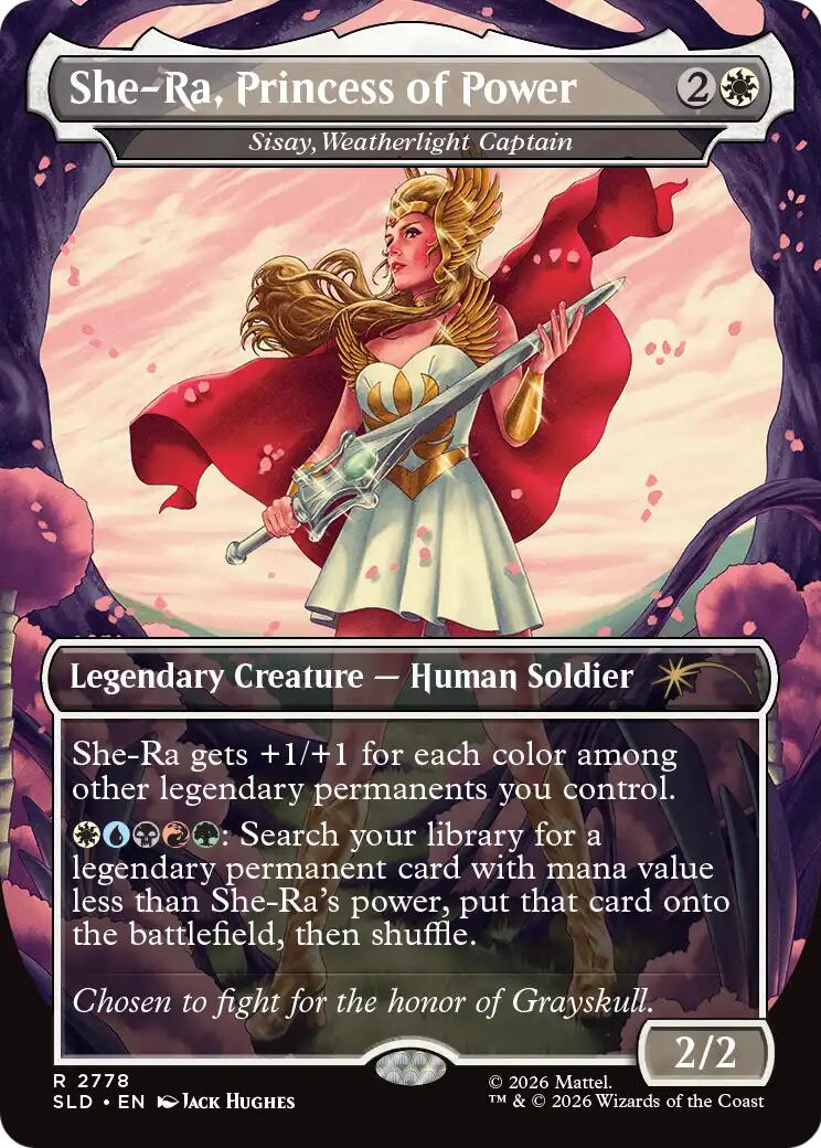 She-Ra, Princess of Power - Sisay, Weatherlight Captain [Secret Lair Drop Series] MTG Single Magic: The Gathering | Red Claw Gaming