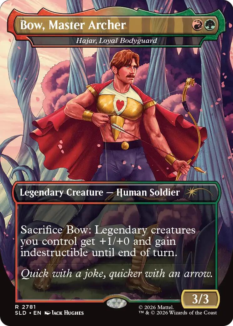 Bow, Master Archer - Hajar, Loyal Bodyguard [Secret Lair Drop Series] | Red Claw Gaming