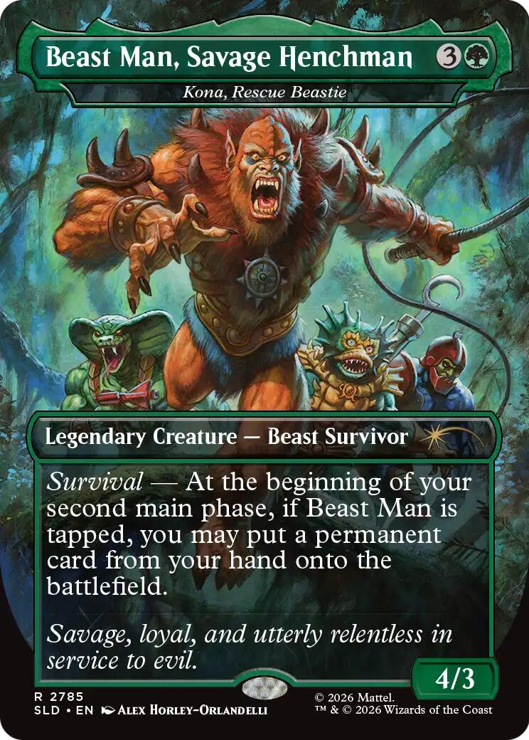 Beast Man, Savage Henchman - Kona, Rescue Beastie [Secret Lair Drop Series] | Red Claw Gaming