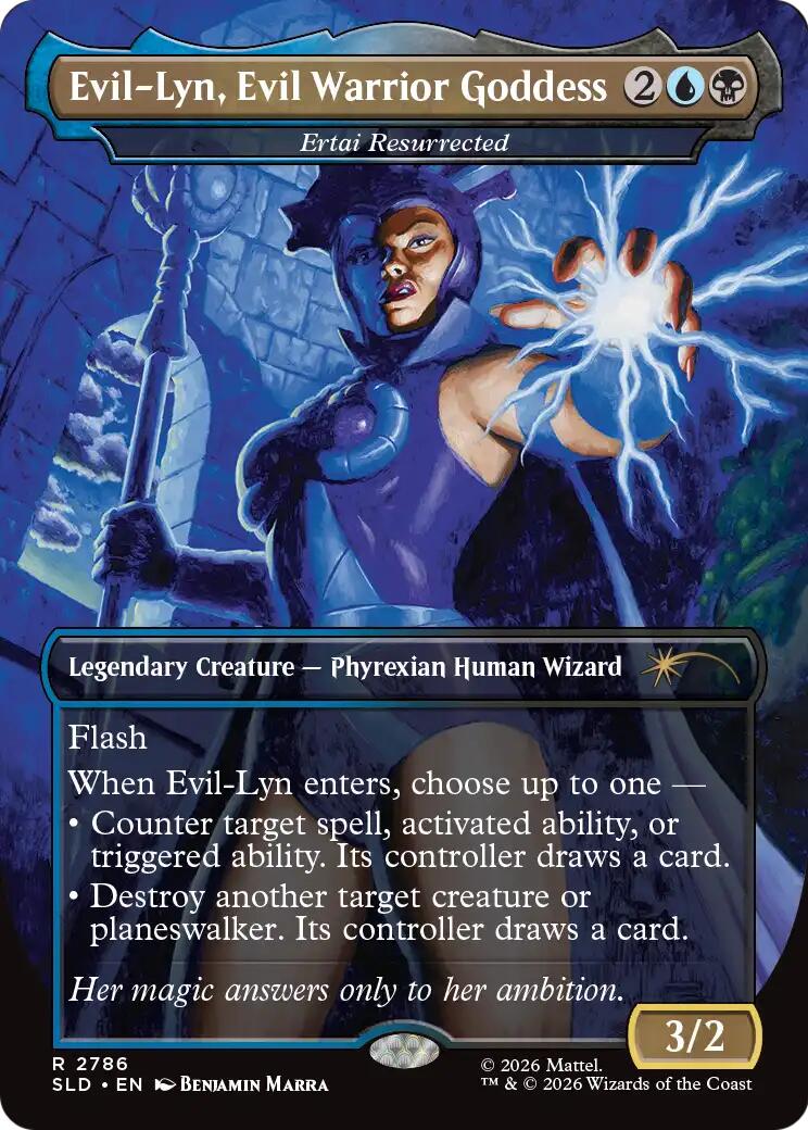 Evil-Lyn, Evil Warrior Goddess - Ertai Resurrected [Secret Lair Drop Series] | Red Claw Gaming