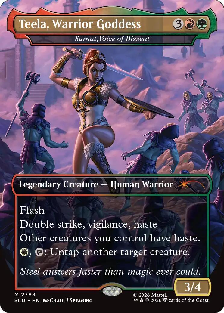 Teela, Warrior Goddess - Samut, Voice of Dissent [Secret Lair Drop Series] | Red Claw Gaming