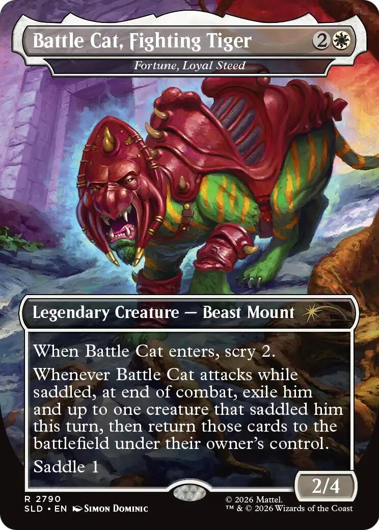 Battle Cat, Fighting Tiger - Fortune, Loyal Steed [Secret Lair Drop Series] | Red Claw Gaming