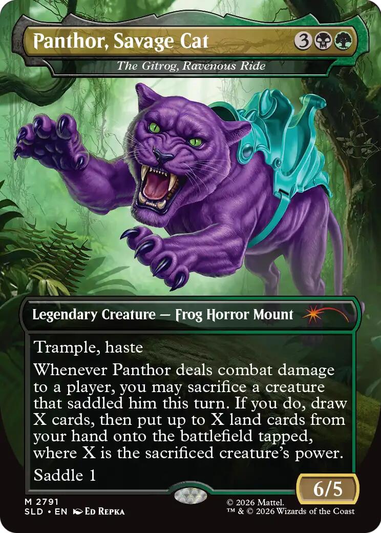 Panthor, Savage Cat - The Gitrog, Ravenous Ride [Secret Lair Drop Series] | Red Claw Gaming