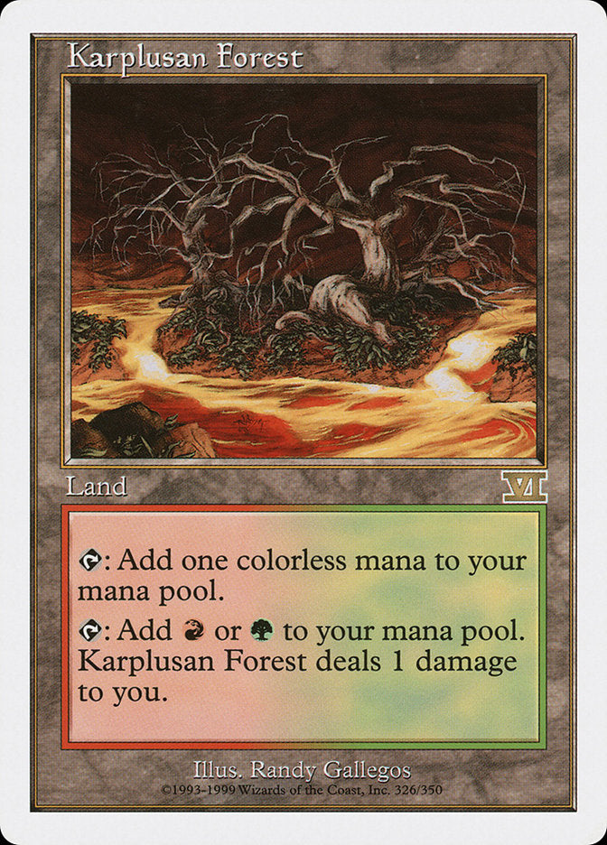 Karplusan Forest [Classic Sixth Edition] MTG Single Magic: The Gathering | Red Claw Gaming