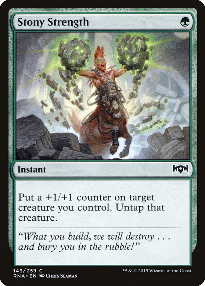 Stony Strength [Ravnica Allegiance] MTG Single Magic: The Gathering | Red Claw Gaming