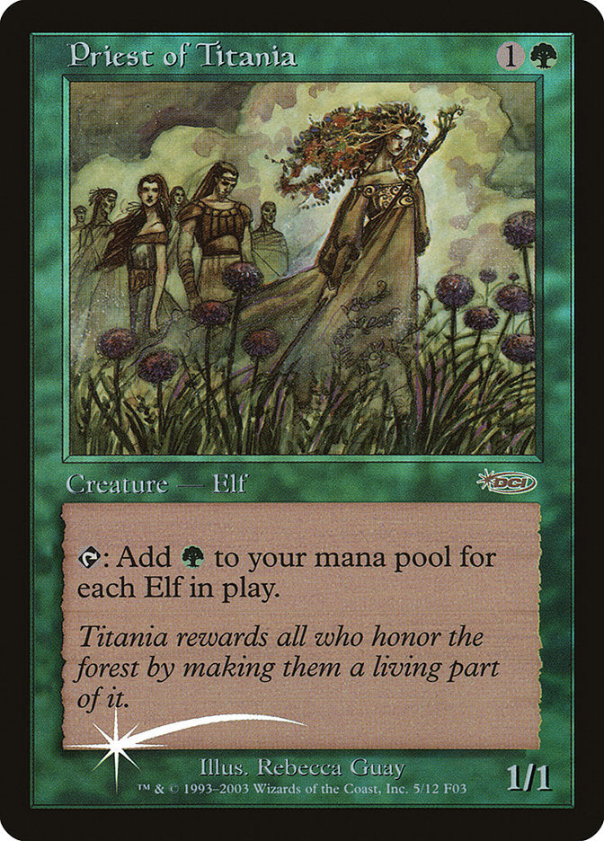 Priest of Titania [Friday Night Magic 2003] MTG Single Magic: The Gathering | Red Claw Gaming