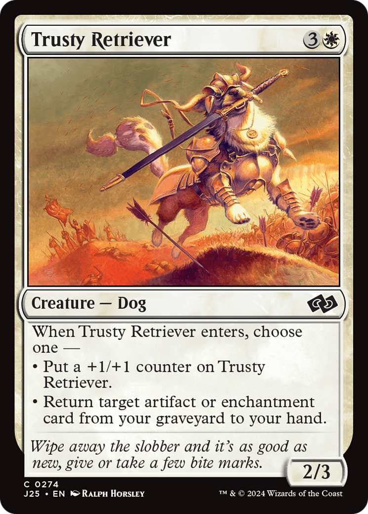 Trusty Retriever [Foundations Jumpstart] MTG Single Magic: The Gathering | Red Claw Gaming