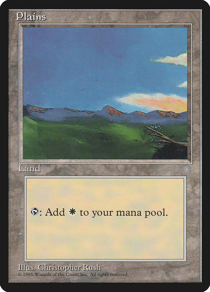 Plains (Two Flying Birds) [Ice Age] MTG Single Magic: The Gathering | Red Claw Gaming
