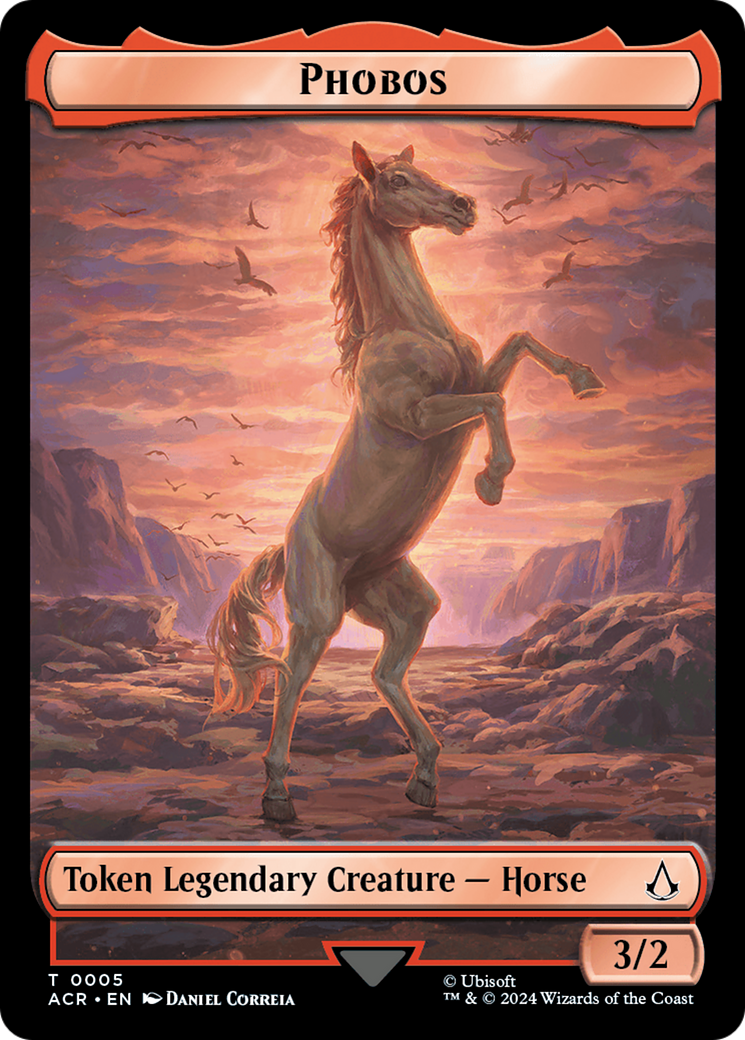 Assassin // Phobos Double-Sided Token [Assassin's Creed Tokens] MTG Single Magic: The Gathering | Red Claw Gaming