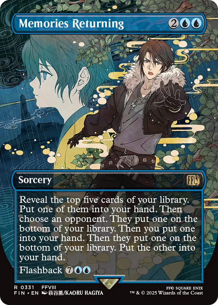 Memories Returning (Borderless) [FINAL FANTASY] MTG Single Magic: The Gathering | Red Claw Gaming