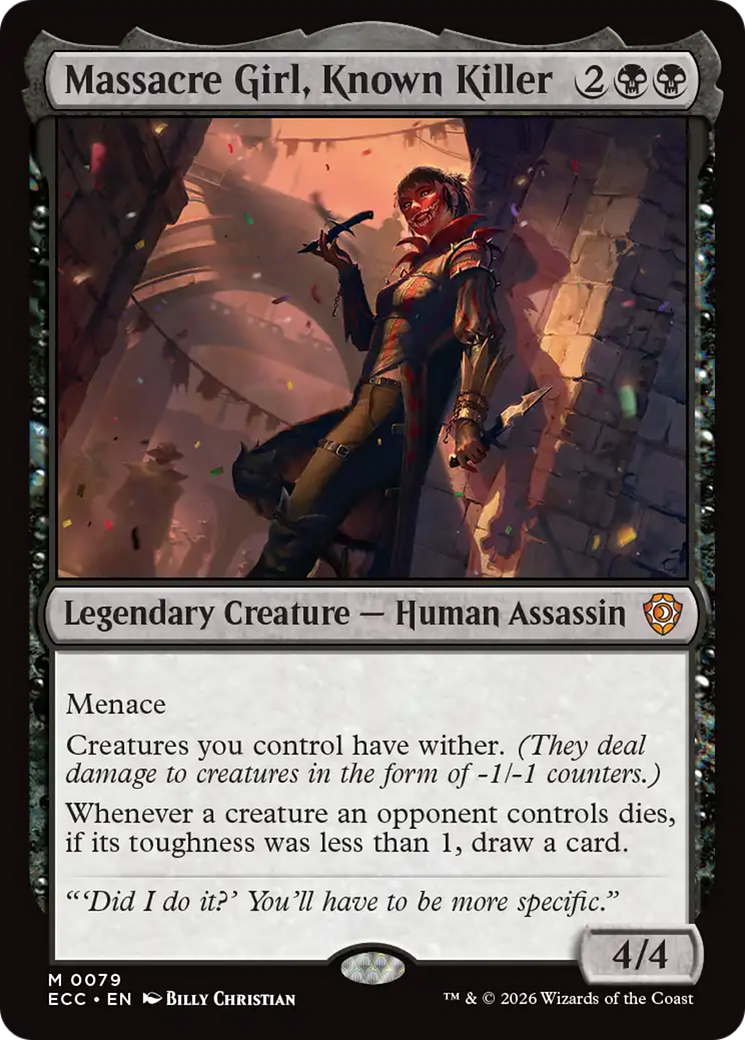 Massacre Girl, Known Killer [Lorwyn Eclipsed Commander] MTG Single Magic: The Gathering | Red Claw Gaming