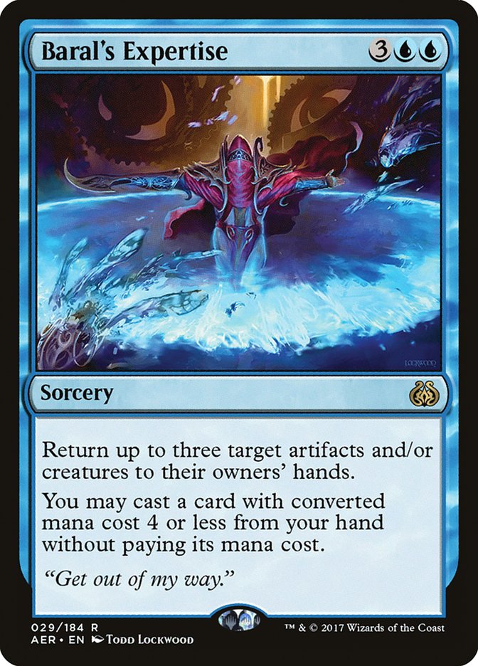 Baral's Expertise [Aether Revolt] MTG Single Magic: The Gathering | Red Claw Gaming