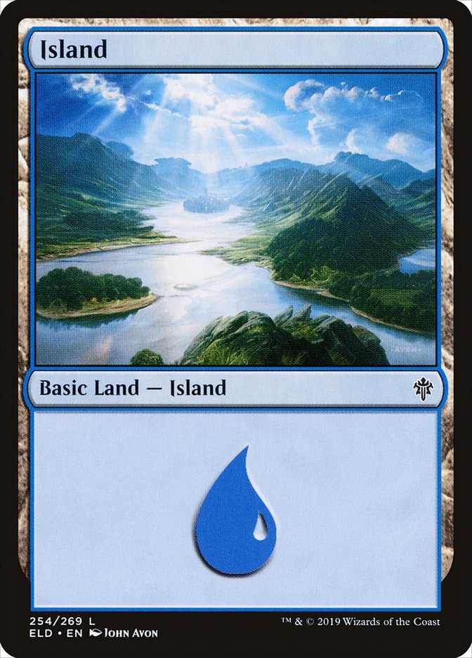 Island (254) [Throne of Eldraine] MTG Single Magic: The Gathering | Red Claw Gaming