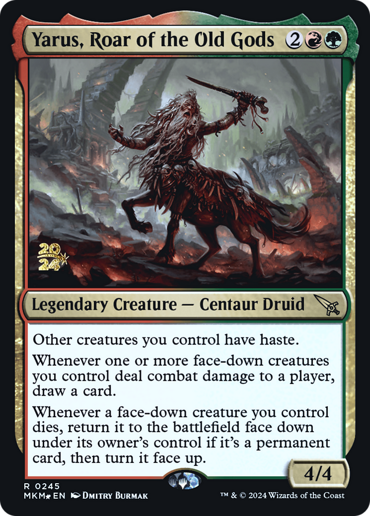 Yarus, Roar of the Old Gods [Murders at Karlov Manor Prerelease Promos] MTG Single Magic: The Gathering    | Red Claw Gaming