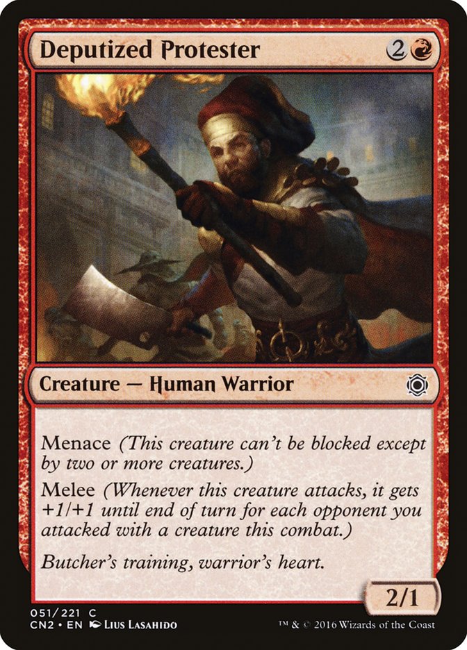 Deputized Protester [Conspiracy: Take the Crown] MTG Single Magic: The Gathering | Red Claw Gaming
