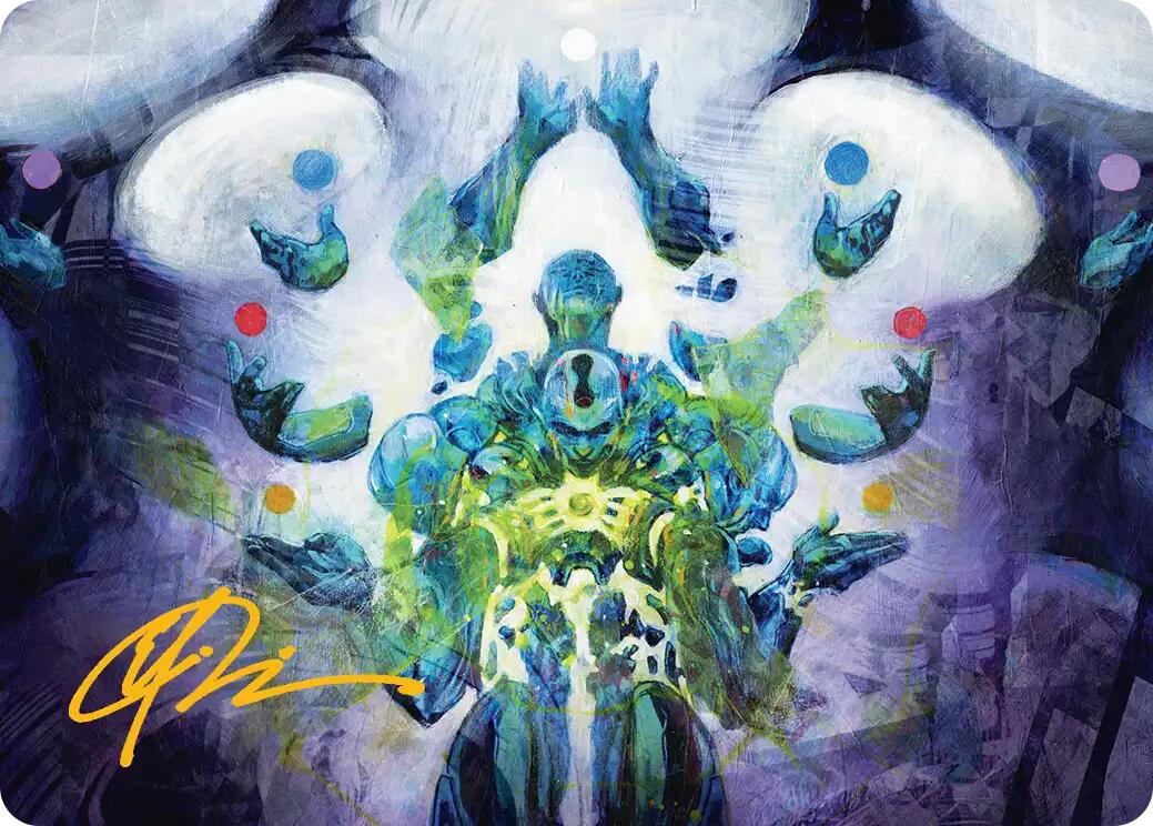 Avatar of Burgeoning Echoes Art Card (Gold-Stamped Signature) [Reality Fracture Art Series] | Red Claw Gaming