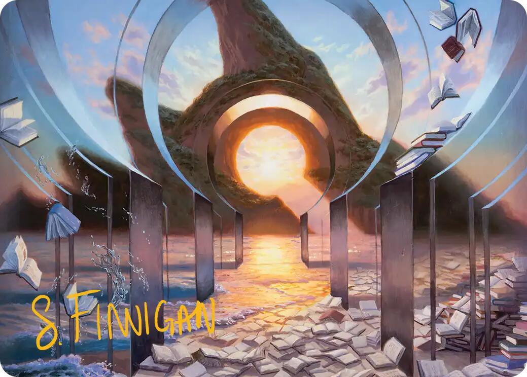 Deserted Beach Art Card (Gold-Stamped Signature) [Reality Fracture Art Series] | Red Claw Gaming
